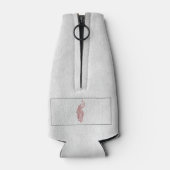 Glacière de bouteille personnalisée Peacock rose E (Dos)