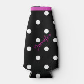 Glacière de bouteille personnalisée Retro Polka Po (Devant)