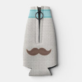 Glacière de bouteille Vintage Hipster Mustache per (Dos)