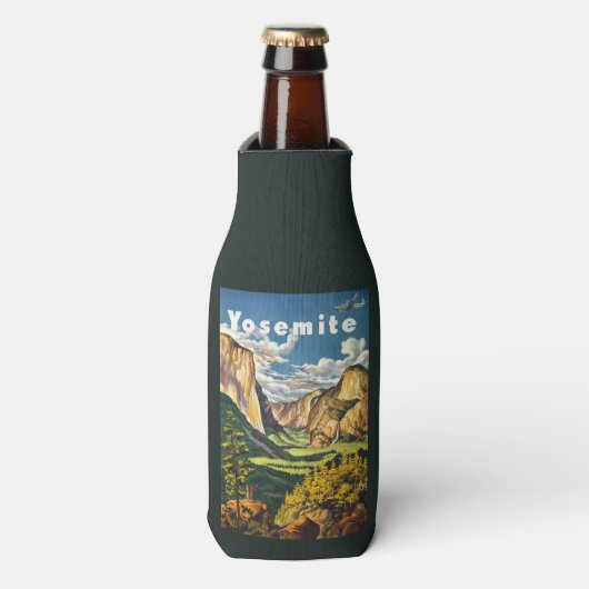 Glacière de bouteille Vintage voyage Yosemite USA (Bottle Devant)