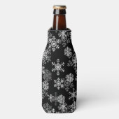 Glacière de bouteilles de snowflakes de vacances (Bottle Devant)