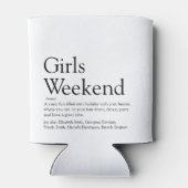 Glacière de définition de week-end de filles perso (Dos)