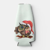 Glacière de la bouteille de Noël Owl (Devant)