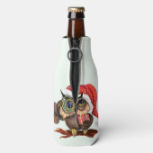 Glacière de la bouteille de Noël Owl (Bouteille Dos)