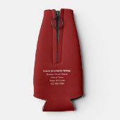 Glacière de la marque commerciale Red Bottle (Dos)