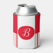 Glacière de menthe rouge et verte de Noël (Can devant)
