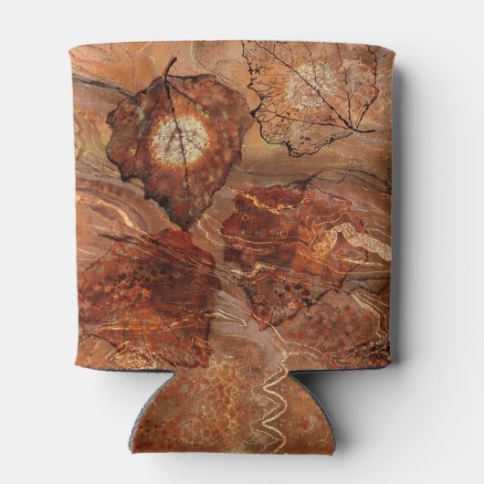 Glacière de monogramme Brown Abstrait moderne (Dos)