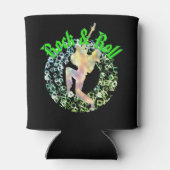 Glacière de silhouette de rock et de rouleau rétro (Dos)