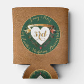 glacière du 3e anniversaire du Mariage en cuir (im (Dos)