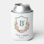 Glacière Mariage Peach Floral Crest (Can devant)