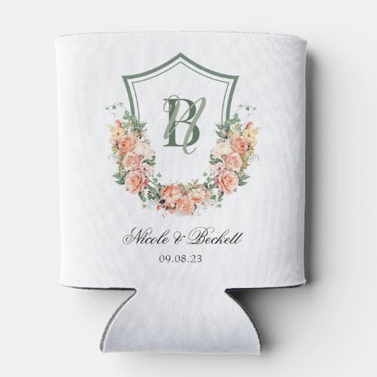 Glacière Mariage Peach Floral Crest (Dos)