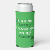 Glacière personnalisé de la Saint Patrick Green (Seltzer Recto)