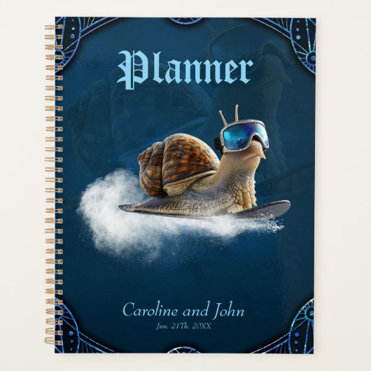 Glacière que le reste, l'escargot de snowboard. (Devant)