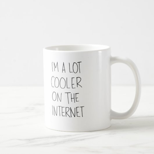 Glacière sur la tasse d'Internet (Droite)