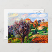 Glackens - Heuvel met olijfbomen Briefkaart (Voorkant / Achterkant)