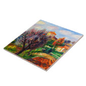 Glackens - Hillside met olijfbomen, Tegeltje (Zijkant)