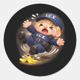 Glad Als Nat Ronde Sticker