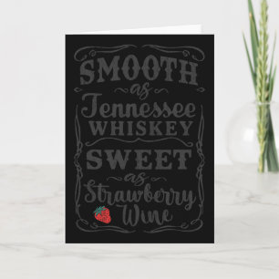 Glad als Tennessee Whiskey Grappige Humor T-shirt Kaart