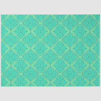 Glad Arabesk - Seafoam geometrisch patroon Tissuepapier