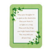 Glad As Shamrocks Irish Blessing Magneet (Verticaal)