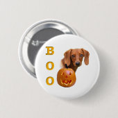 Glad Dachshund Boo - Button (Voorkant /achterkant)