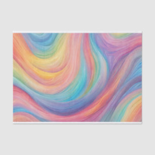 Glad golvend regenboog kleuren spectrum tissuepapier