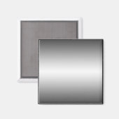 Glad Metal Look Bord Magnet Magneet (Voorkant / Achterkant)