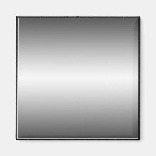 Glad Metal Look Bord Magnet Magneet (Voorkant)