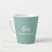 Glad Nous sommes amis Latte Mug (Angle gauche)