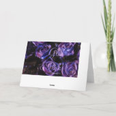 Glad Påsk Swedish Happy Pasen Paarse Rozen Feestdagen Kaart (Achterkant)