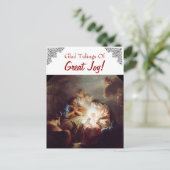 Glad Tidings of Great Joy Custom Briefkaart (Staand voorkant)