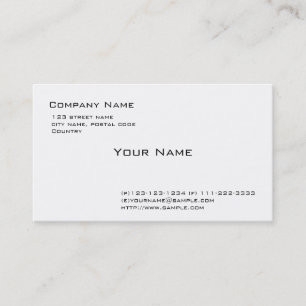 glad wit visitekaartje