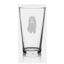 Gladde Chow geëtst glaswerk - stijl kiezen