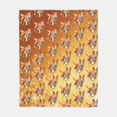 Gladde Collie Running Agility, Sport Fleece Deken (Voorkant)