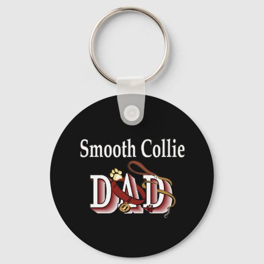 Gladde Collie vader sleutelhanger (Voorkant)