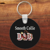 Gladde Collie vader sleutelhanger (Voorkant)