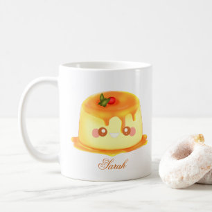 Gladde en romige karamel Spaanse Flan Koffiemok