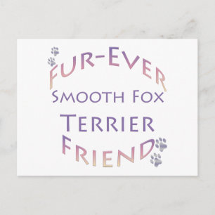 Gladde Fox Terrier Furever Vriend Briefkaart