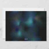 Gladde glazen libellen meer feestdagenkaart (Achterkant)