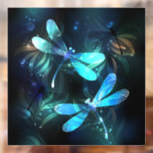 Gladde glazen libellen meer raamsticker (Vel 2)