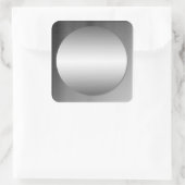 Gladde ingelijste metalen cirkel Sticker (Tas)