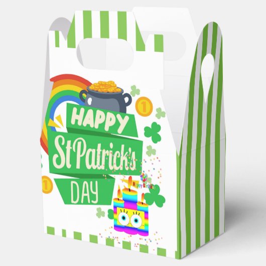 Gladde St. Patrick's Day Verjaardag Bedankdoosjes (Geopend)