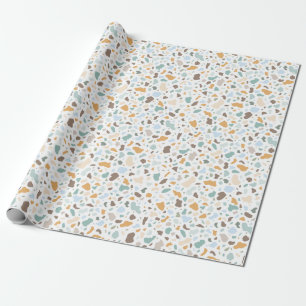 Gladde Stenen Terrazzo Patroon Cadeaupapier
