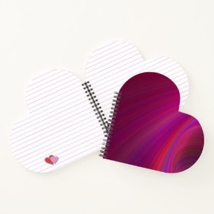 Gladde textuur gepersonaliseerd Paarse spiraal Not Notitieboek