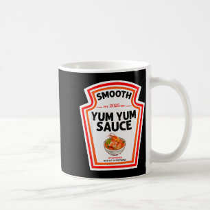 Gladde Yum Yum Saus Condiment Kostuum Matchende Koffiemok