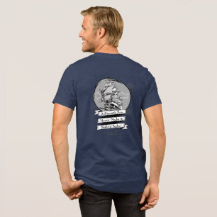 Gladde Zee Klassieke Zeevaart Officiële Zout Uitru Tri-Blend Shirt