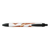 GladdeJoe's klassieke pepperoni pizzapunt gesmolte Zwarte Inkt Pen (Achterkant)
