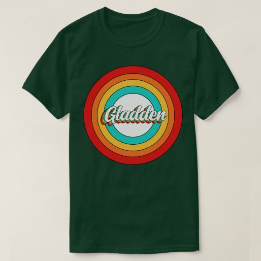 Gladden Naam Shirt Gladden Circle (Design voorkant)