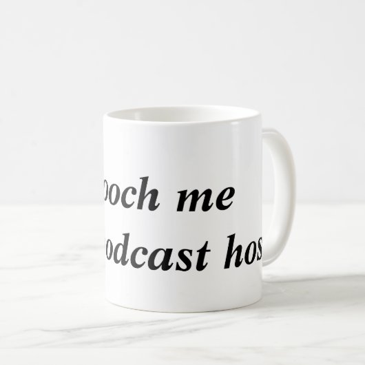 Gladder me ik ben een Mok van de Gastheer Podcast (Voorkant rechts)