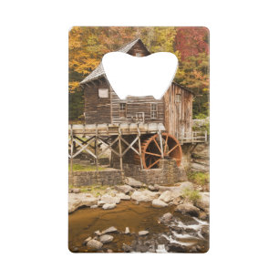 Glade Creek Grist Mill, Babcock State Park, 2 Kredietkaart Flessenopener